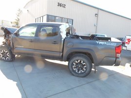2017 TOYOTA TACOMA CREW CAB GRAY 3.5 AT 4WD TRD 4X4 OFF ROAD PACKAGE Z20937